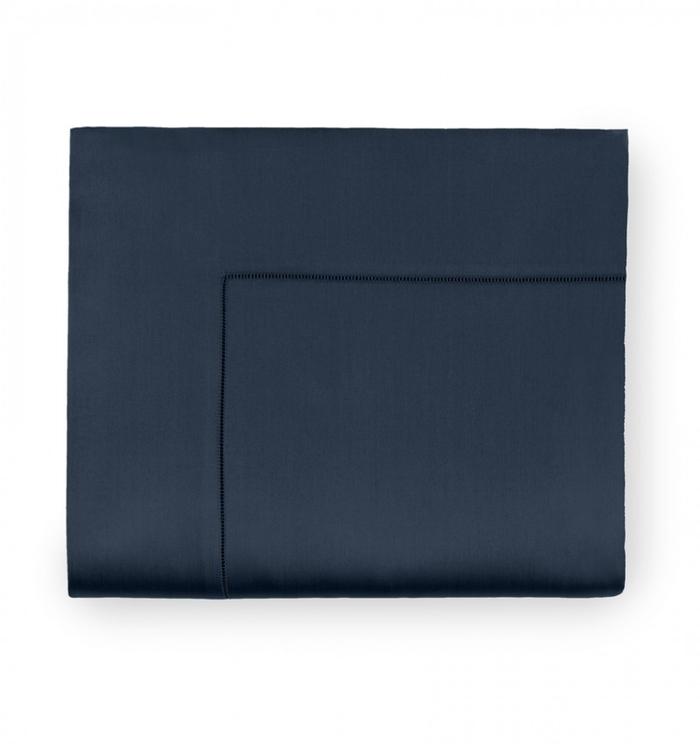 Giotto King Flat Sheet Bedding Style Sferra NAVY 