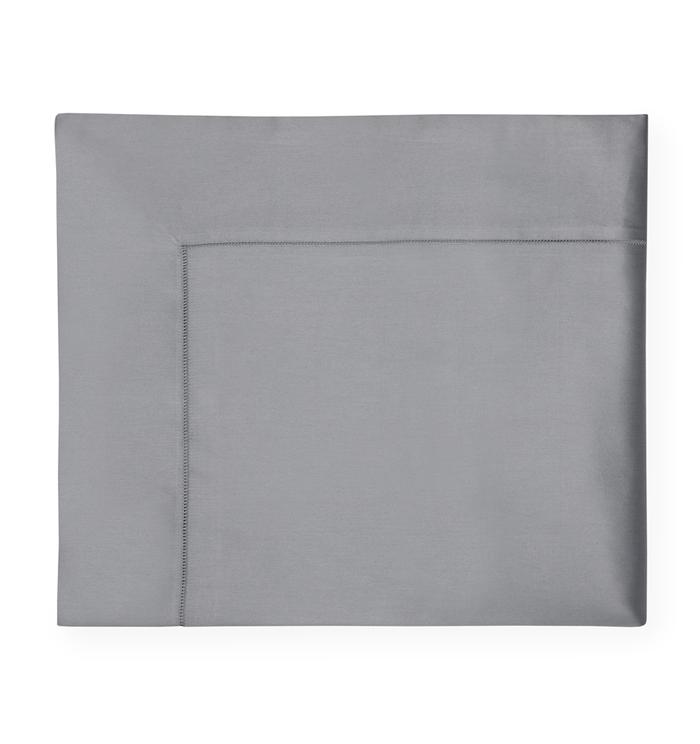 Giotto King Flat Sheet Bedding Style Sferra SLATE 