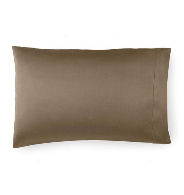 Giotto King Pillowcases - pair Bedding Style Sferra DARK KHAKI 