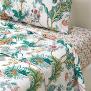 Golestan Full/Queen Flat Sheet Bedding Style Yves Delorme 