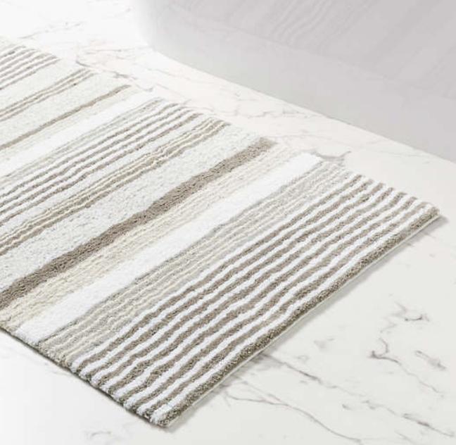 Strata Stripe Bath Rug- Small – Bedside Manor