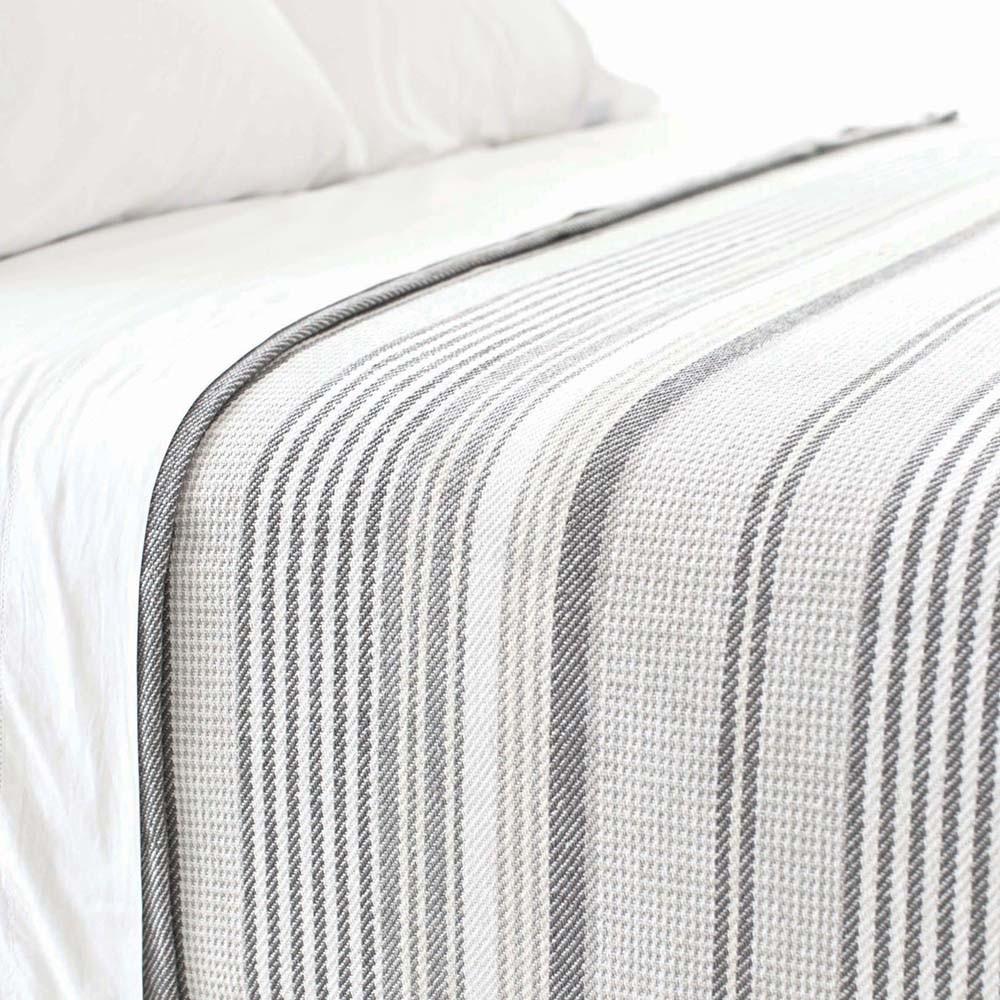 Gradation Ticking Twin Blanket Bedding Style Pine Cone Hill 