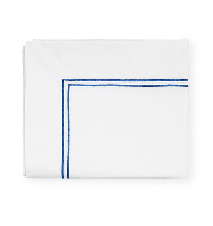 Grande Hotel King Flat Sheet Bedding Style Sferra Cornflower Blue 
