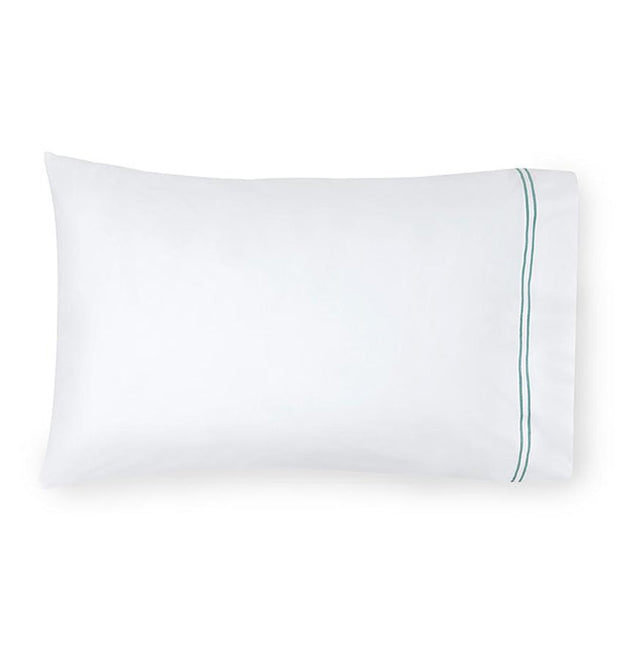 Grande Hotel King Pillowcases - pair Bedding Style Sferra Aqua 