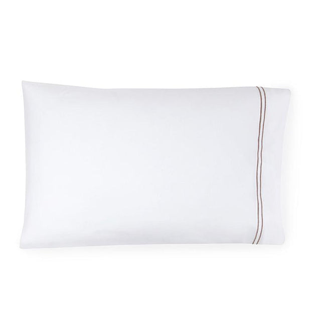 Grande Hotel King Pillowcases - pair Bedding Style Sferra Grey 