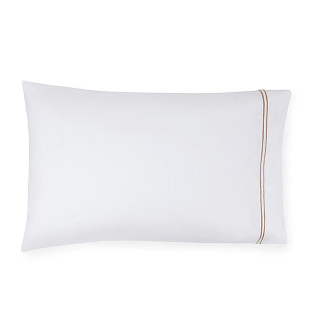 Grande Hotel King Pillowcases - pair Bedding Style Sferra Taupe 