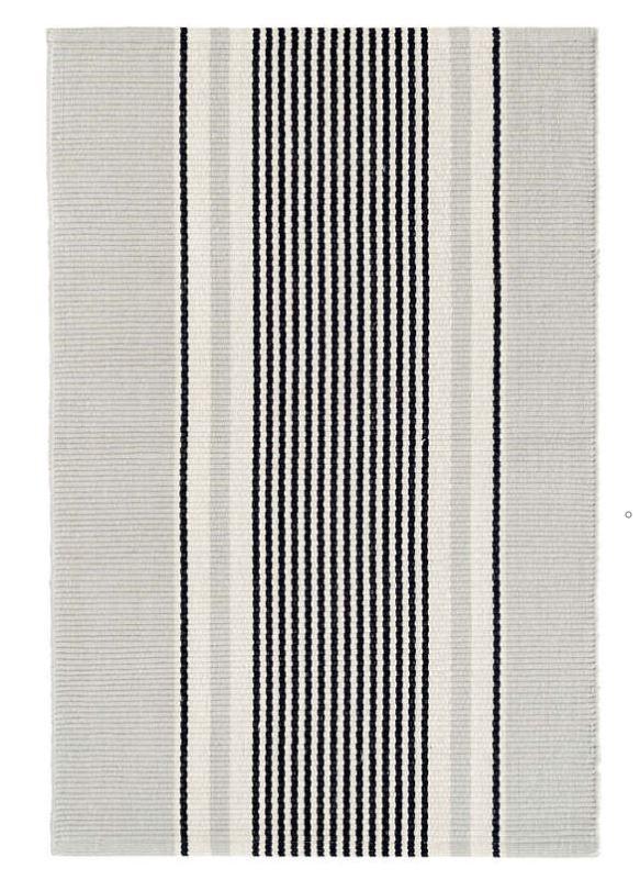 Gunner Stripe Woven Cotton Rug 2x3 Rugs Dash and Albert 