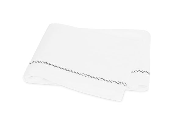 Hatch Full/Queen Flat Sheet Bedding Style Matouk Platinum 