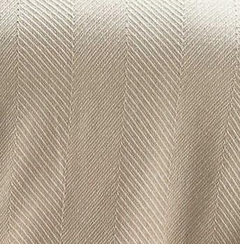 Herringbone Full/Queen Blanket Bedding Style Pine Cone Hill White Ivory 