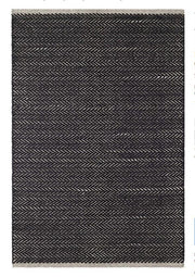 Herringbone Woven Cotton Rug 2x3 Rugs Dash and Albert Black 