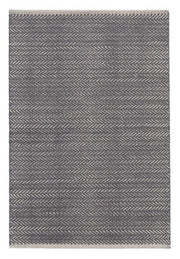 Herringbone Woven Cotton Rug 2x3 Rugs Dash and Albert Shale 