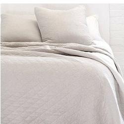 Huntington King Coverlet Bedding Style Pom Pom at Home Taupe 