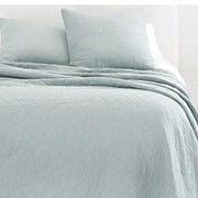 Huntington Queen Coverlet Bedding Style Pom Pom at Home Sea Glass 