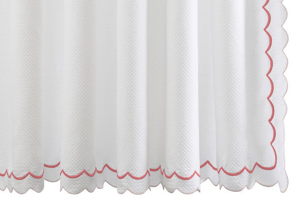 India Pique Shower Curtain Shower Curtains Matouk Blush 