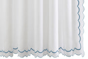 India Pique Shower Curtain Shower Curtains Matouk Cerulean 