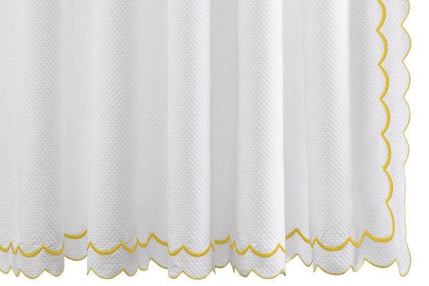 India Pique Shower Curtain Shower Curtains Matouk Lemon 