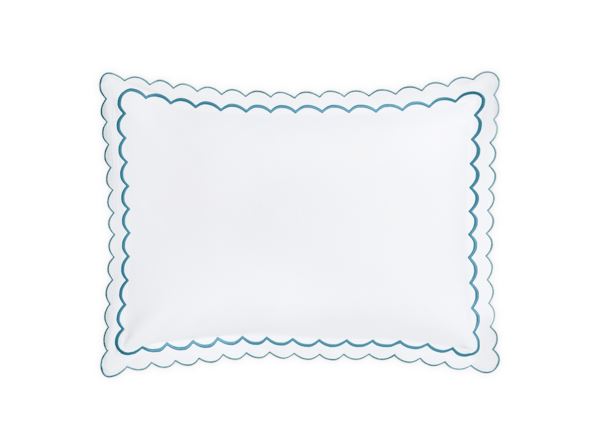 India Standard Sham Bedding Style Matouk Cerulean 