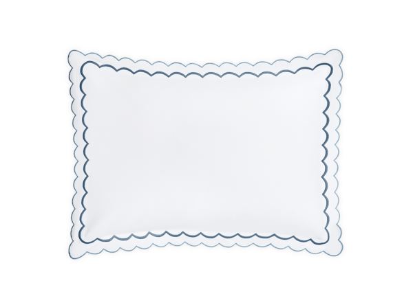 India Standard Sham Bedding Style Matouk Hazy Blue 