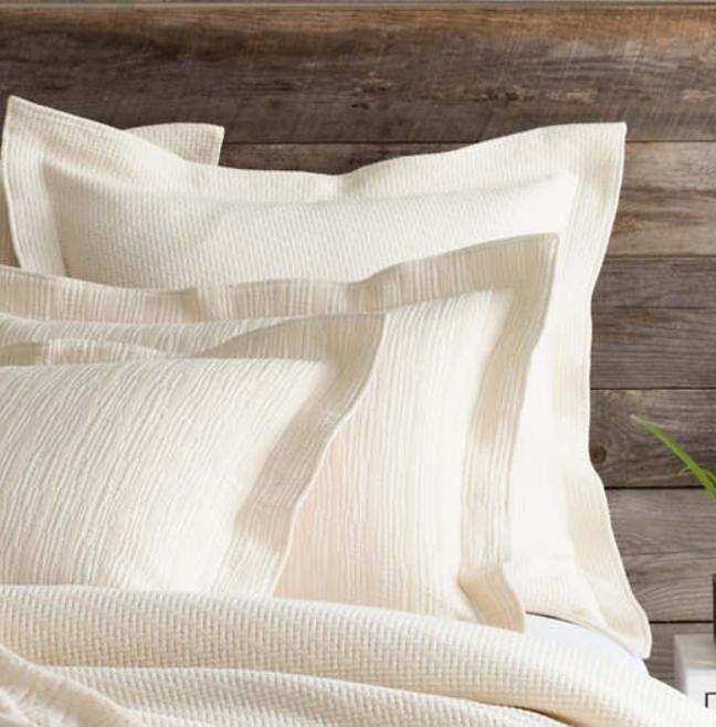 Interlaken Matelasse Standard Sham Bedding Style Pine Cone Hill 