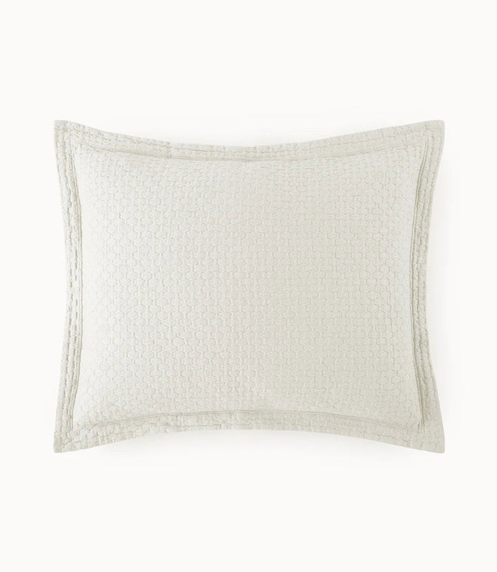 Juliet Euro Sham Bedding Style Peacock Alley Pearl 