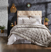 Lanai King Quilt Bedding Style Orchids Lux Home Slate 