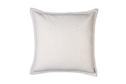 Laurie Diamond Quilted Euro Pillow Bedding Style Lili Alessandra Ivory 