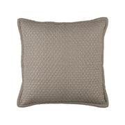 Laurie Diamond Quilted Euro Pillow Bedding Style Lili Alessandra Stone 