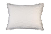 Laurie Diamond Quilted Luxury Euro Pillow - 27x36 Bedding Style Lili Alessandra Ivory 