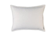 Laurie Diamond Quilted Standard Pillow Bedding Style Lili Alessandra Ivory 