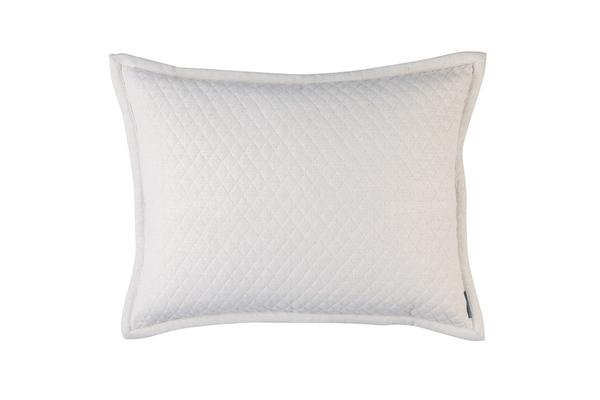 Laurie Diamond Quilted Standard Pillow Bedding Style Lili Alessandra Ivory 