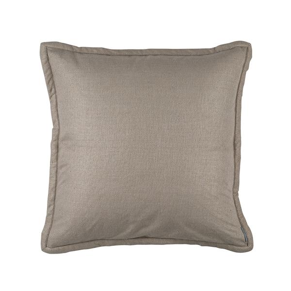 Laurie Solid Euro Pillow Bedding Style Lili Alessandra Stone 