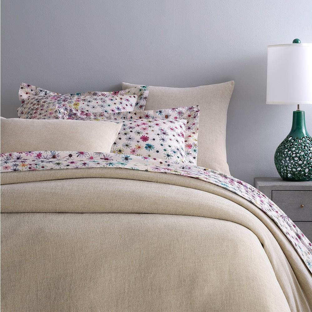 Linen Chenille Full/Queen Duvet Cover Bedding Style Pine Cone Hill