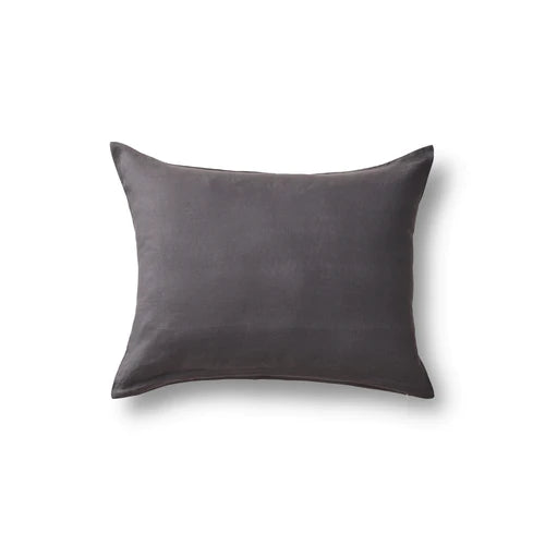 Linen King Pillowcase - pair Bedding Style Ann Gish Charcoal 