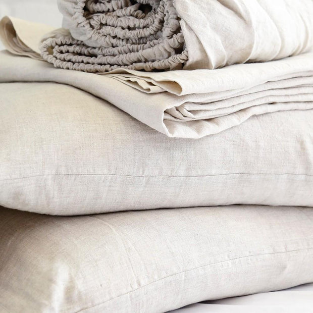 Linen Queen Sheet Set Bedding Style Pom Pom at Home 