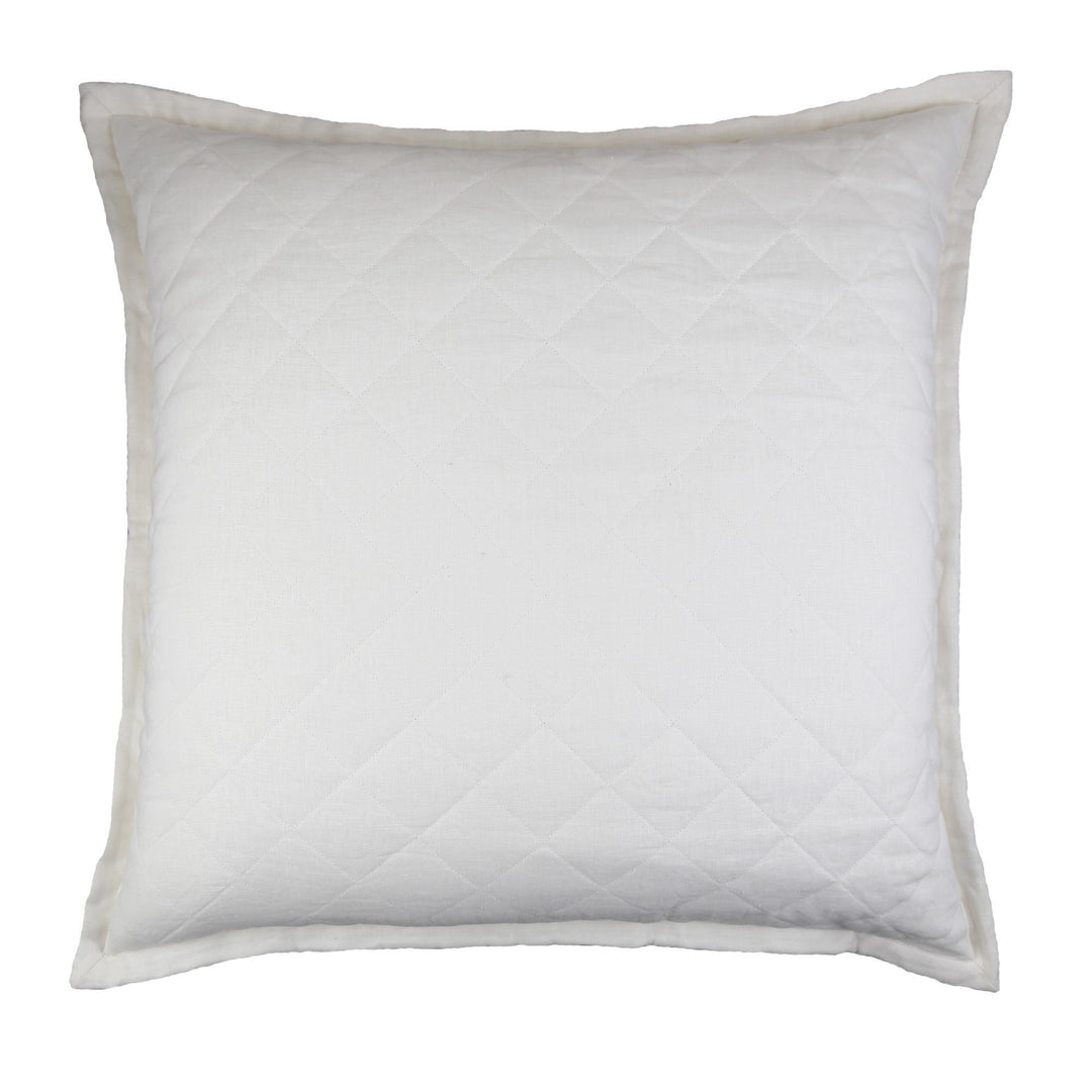 Bedding Style - Linen Quilted Euro Sham