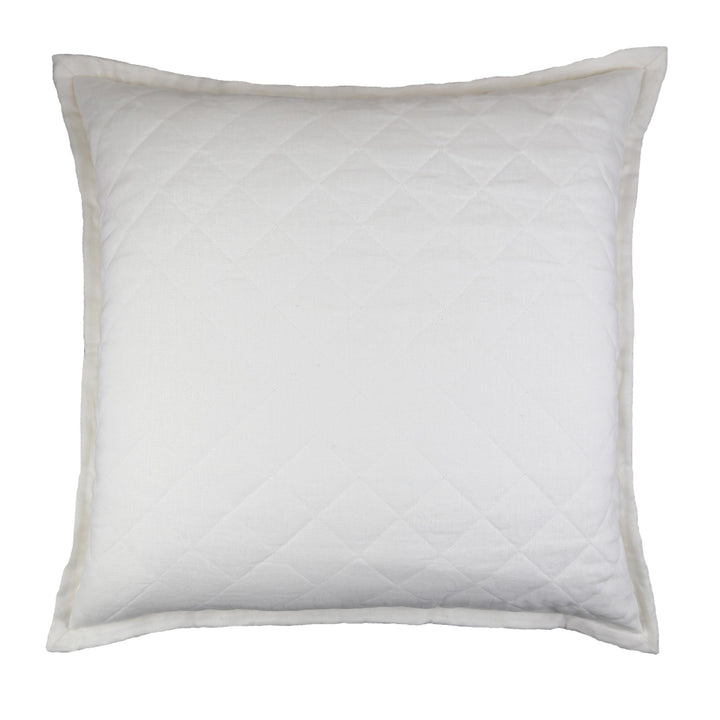 Bedding Style - Linen Quilted Euro Sham