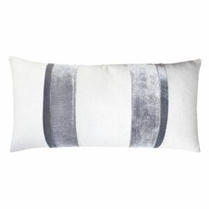 Linen Stripe 12x24 Decorative Pillow Kevin O'Brien Grey 