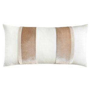 Linen Stripe 12x24 Decorative Pillow Kevin O'Brien Latte 