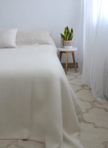 Livorno King Blanket Blanket Linen Way Cream