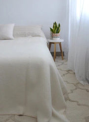 Livorno Queen Blanket Blanket Linen Way Cream 