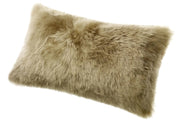 Longwool Sheepskin 11x22 Cushion Fibre Taupe 