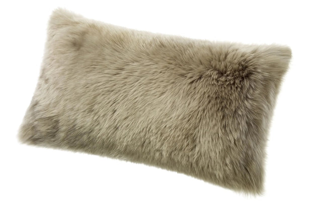 Longwool Sheepskin 11x22 Cushion Fibre Vole 
