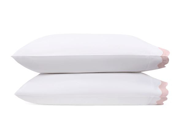 Lorelei Standard Pillowcase- Single Bedding Style Matouk Pink 