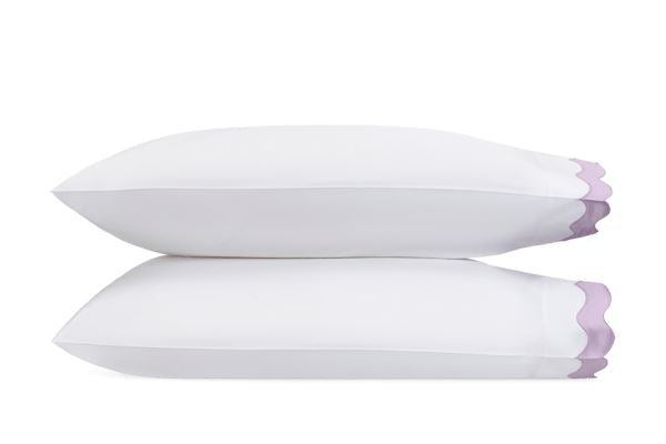 Lorelei Standard Pillowcase- Single Bedding Style Matouk Violet 