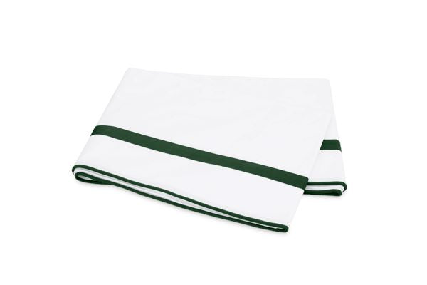 Louise Full/Queen Flat Sheet Bedding Style Matouk Green 