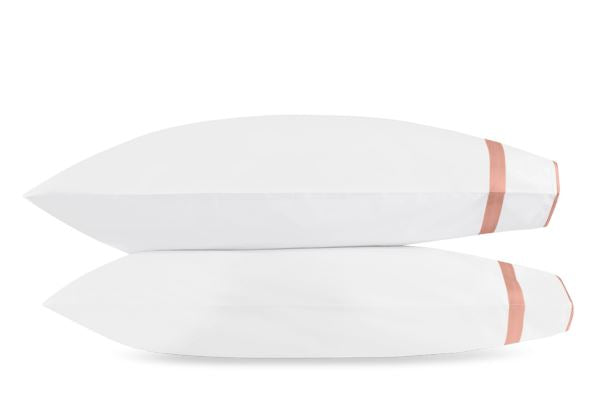 Louise King Pillowcase-Pair Bedding Style Matouk Shell 