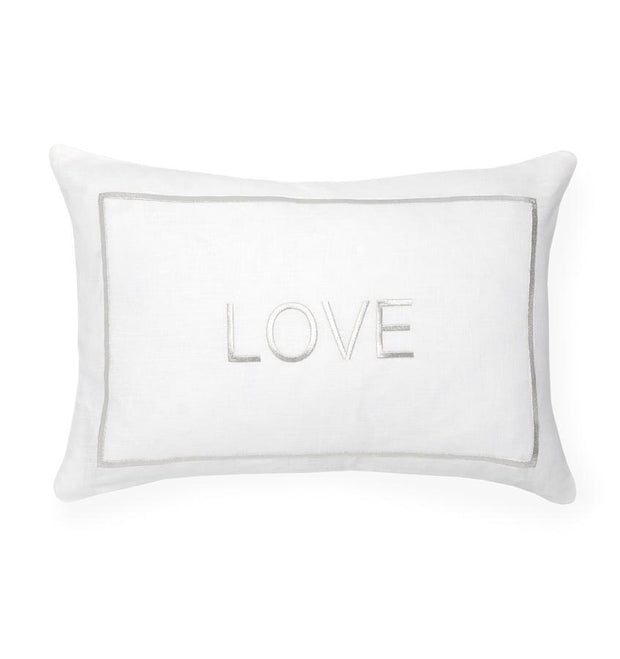 Love Massina Pillow Decorative Pillow Sferra Silver 