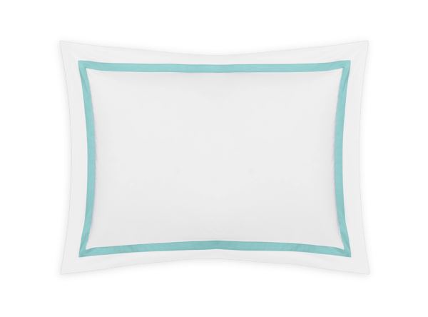 Lowell Boudoir Sham Bedding Style Matouk Aquamarine 