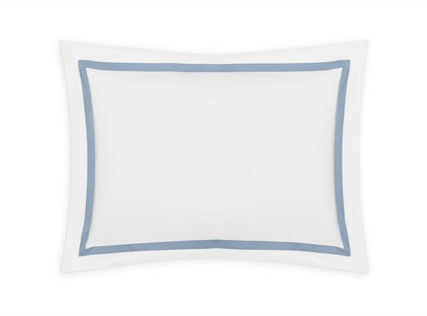 Lowell Boudoir Sham Bedding Style Matouk Hazy Blue 