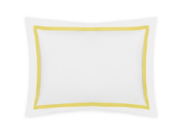 Lowell Boudoir Sham Bedding Style Matouk Lemon 